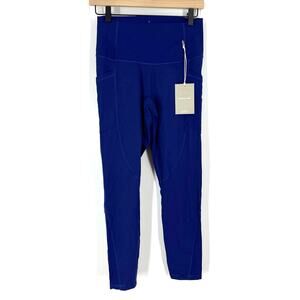 Everlane The Perform Pocket Legging Blue Size Medium NWT